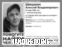 Пропавший в Нижнем Новгороде Алексей Шишкин найден погибшим 
