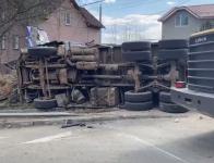 Мужчина погиб в ДТП с опрокинувшимся грузовиком в Нижнем Новгороде 