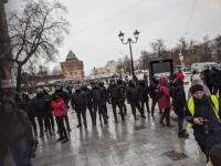  Более 500 человек вышли  на митинг в Нижнем Новгороде 