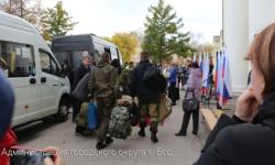 Очередная отправка мобилизованных нижегородцев состоялась на Бору 4 октября 