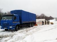 Дежурство тягача для помощи большегрузам организовано в Кстовском районе 