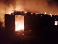 Пожар на площади 1200 кв.м произошел на складе пиломатериалов под Ардатовом 