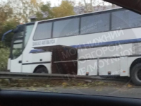 Пассажирский автобус улетел в кювет в нижегородском поселке Дубравный 