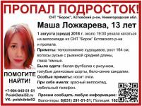 Пропавшая год назад Маша Ложкарева до сих пор не найдена  
