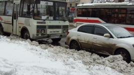 ДТП спровоцировало пробку на улице Белинского в Нижнем Новгороде  