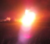 Магистральный газопровод вспыхнул в Сергачском районе      