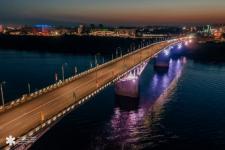 Режим подсветки на Канавинском мосту изменили на будничный 