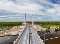 Нижегородцам показали панораму моста через Оку на новой М-12 