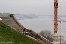Чкаловскую лестницу начали восстанавливать в Нижнем Новгороде 