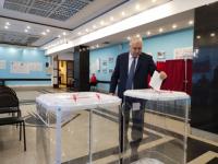 Начальник ГЖД Сергей Дорофеевский проголосовал на выборах президента РФ 