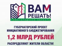 Прием заявок от нижегородцев на проект «Вам решать!» стартует 1 февраля 